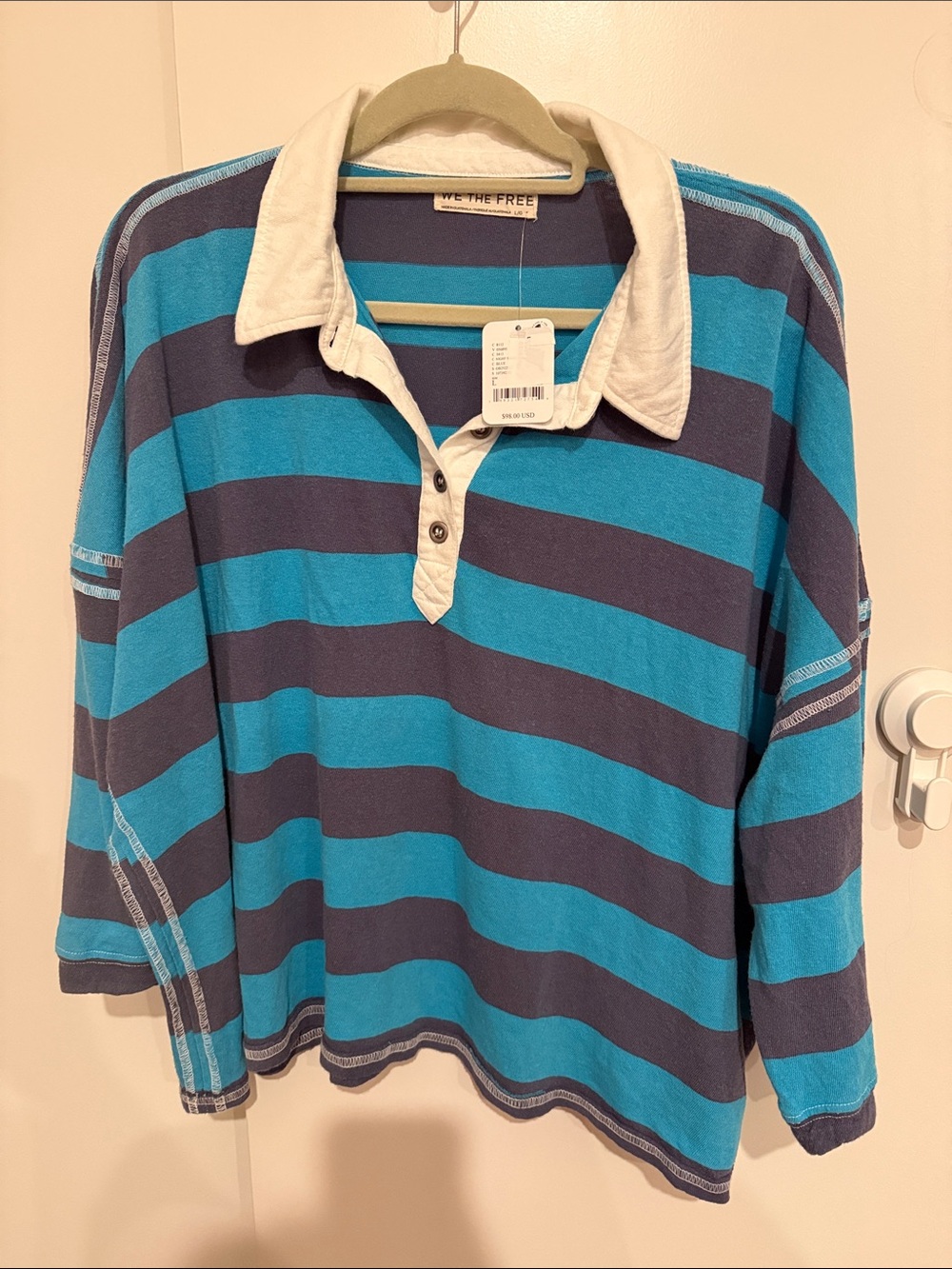 We The Free Auggie Oversized Polo Tee